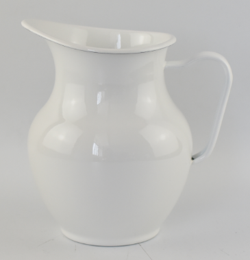 Solid Color Plain Belly Shaped Enamel Pitcher Durable Enamel Kettle Enamel Tableware For Daily Drink Storage