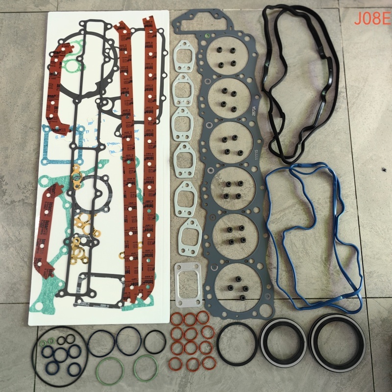 Full Engine Overhaul Gasket Kit Hino J08E Diesel Engine Rebuild Set