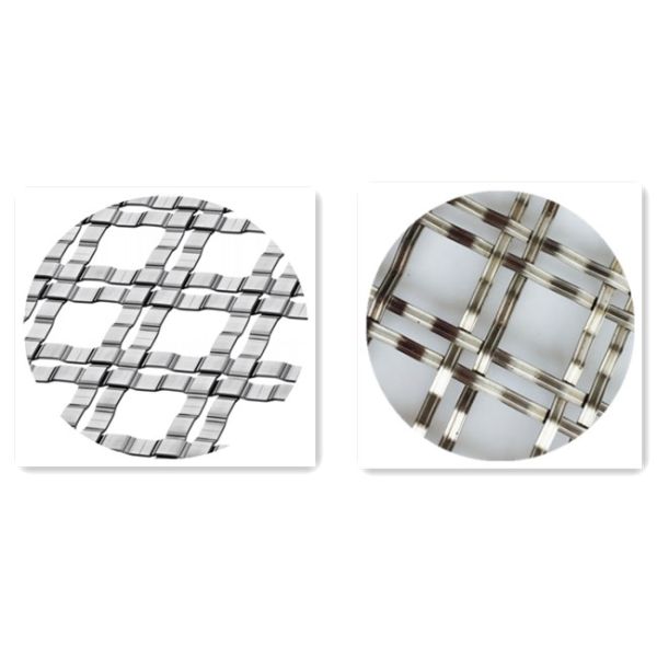 Flat Wire Stainless Steel Cabinet Door Inserts Metal Mesh Decoration Materials