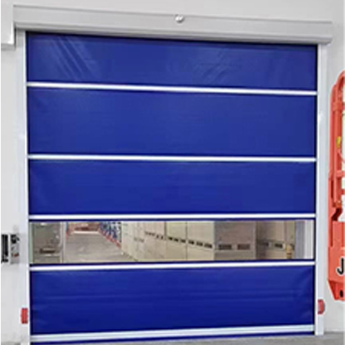 High-Performance PVC Industrial High Speed Door Optional Viewing Window For Production Lines