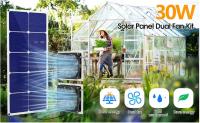 FTBM30 Kit de ventilateur à panneau solaire, 30W, alimenté par l'énergie solaire, portable résistant aux intempéries IP65