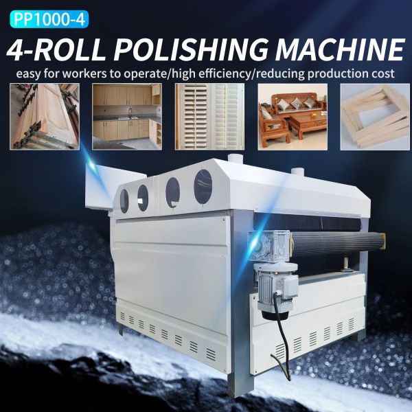 Solid Wood Furniture Cabinet Polishing Machine with 0.6mpa Working Air Pressure