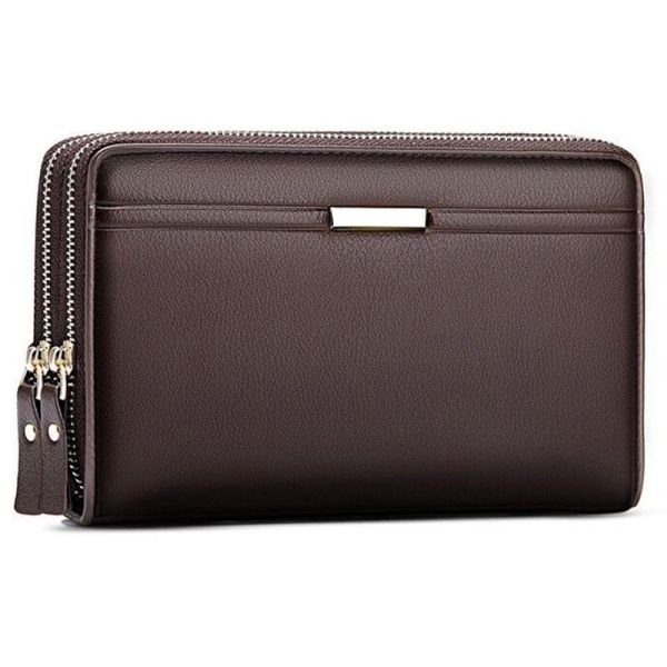 GENUINE LEATHER Men's Front Pocket Wallet Custom Logo Purse Thin Rfid Blocking Card Holder