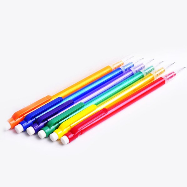 High Quality Wholesale Multi-colored Custom Students 0.7mm Proprlling Pencil