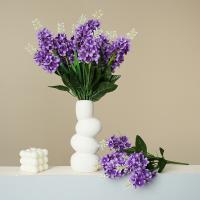 Simuler un bouquet de lavande à 5 têtes de jacinthes, arrangement de fleurs extérieures, salle de mariage, guide routier, décoration intérieure, arrangement de fleurs