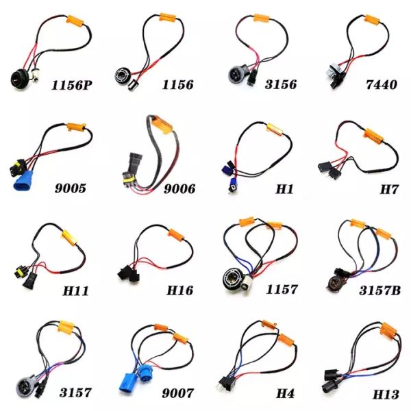 RX24 Зеленый алюминиевый корпус Wirewound резистор LED декодирующий мощность резистор 10w