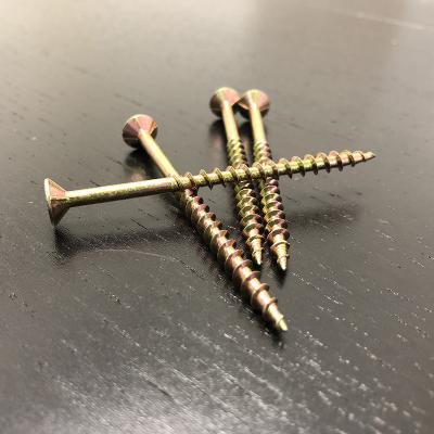 O parafuso do cartão de M4.0x75MM rosqueou parcialmente os parafusos principais lisos escareados para a madeira