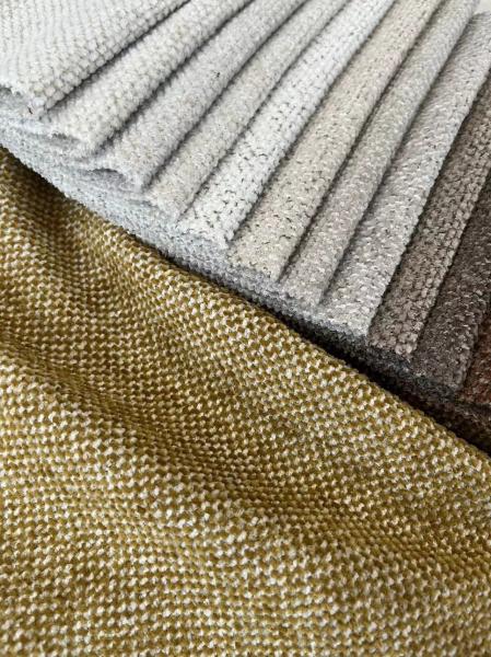 Woven Chenille Sofa Fabric 410gsm Wear Resistant Easy To Clean