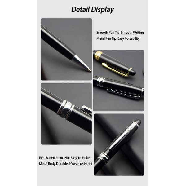 Classic Twist Ballpoint Pen 1.0mm Business Office Metal Ballpoint Signature Pen