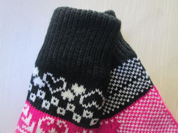 Ladies Acrylic Glove/Mitt with Jacquard--TR Lining glove--Fashion glove--Solid color