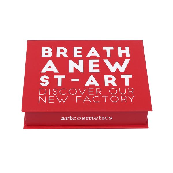 Red Printing Blush Baked Eyeshadow Palette Matte Lamination with Brush