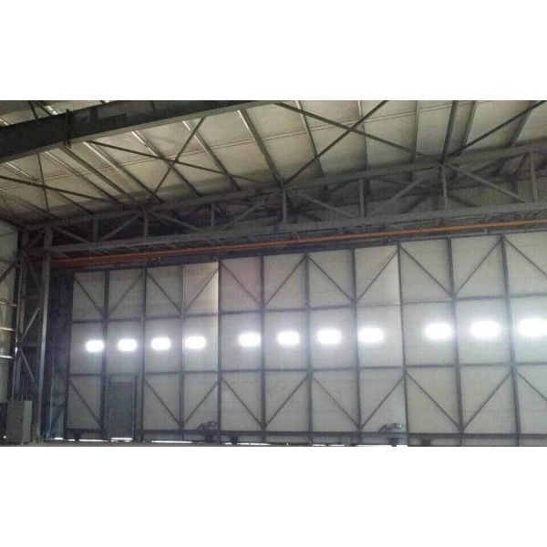 Modular Fácil de ensamblar Estructura de acero Hangar de aviones Moderno económico Hangar industrial prefabricado Almacén ligero pequeño