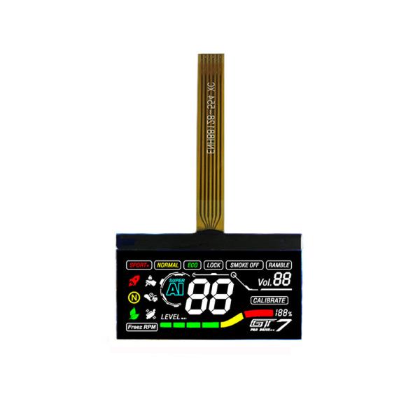 exposição de 100x20 Tft para o velocímetro COF monocromático da motocicleta