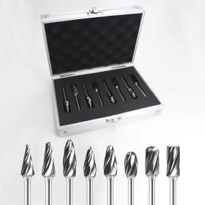Ensemble de fraises rotatives en carbure de tungstène YG6 pour meuleuse droite, toutes formes