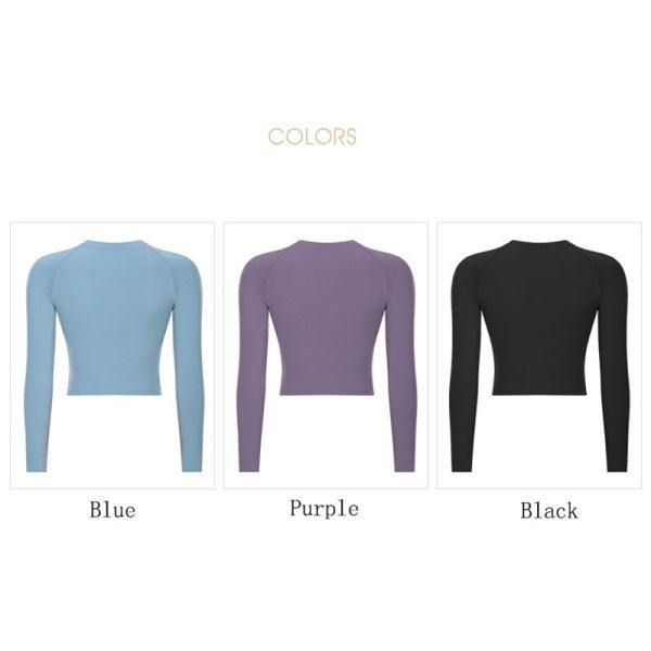 Верхние части йоги дам разминки рукава Pro кожи Breathable длинные уменьшают подходящие случайные рубашки