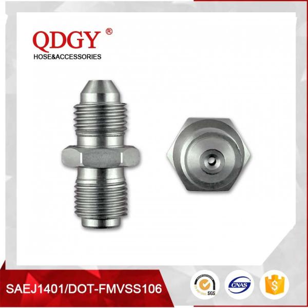 BLEED NIPPLE FITTING MALE TO MALE RESTRICTOR ADAPTER 7/16 X 20 UNF (-4 JIC) TO 7/16 X 24 GARRETT GT  SERIES TURBO