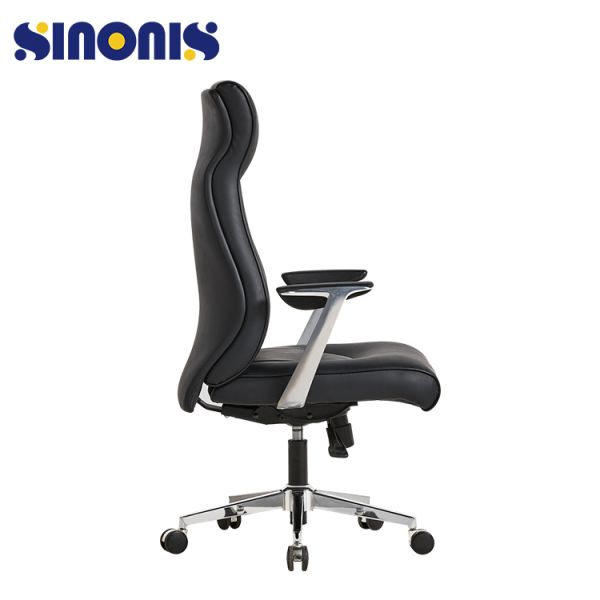 Роскошный PU кожаного стула офиса поворачивает на шарнирах эргономический исполнительный OEM изготовителя стула
