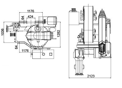 Durable 25 Ton Articulated Boom Crane , Transportation Truck Loader Crane