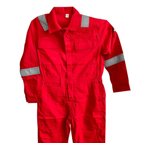 Chaleco de seguridad reflector de alta visibilidad - 100% de algodón de abrigo rojo