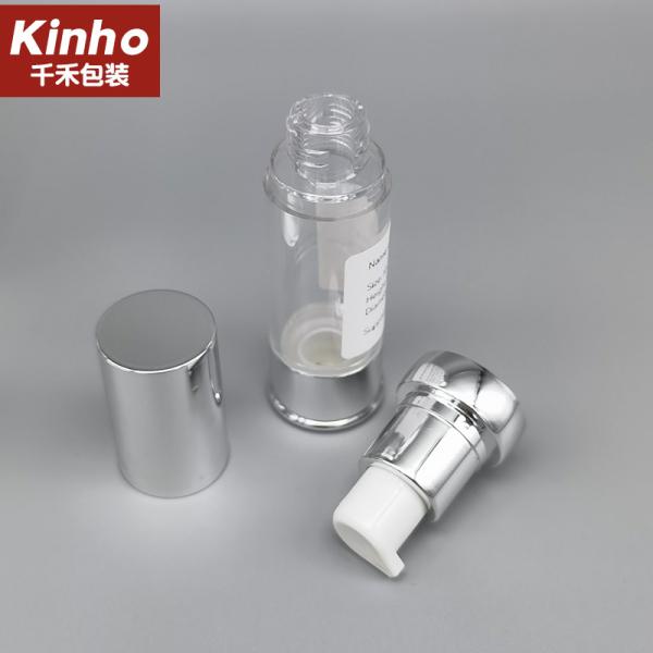 10-30ml airless lotion bottle Empty UV Coating Airless Bottle Slim vacuum Makeup Pump Bottle
