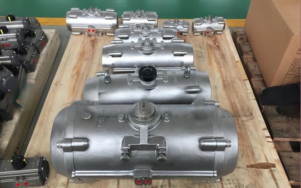 90 Degrees Stainless Steel Pneumatic Actuator SS304 Or SS316 Air Valve Actuator