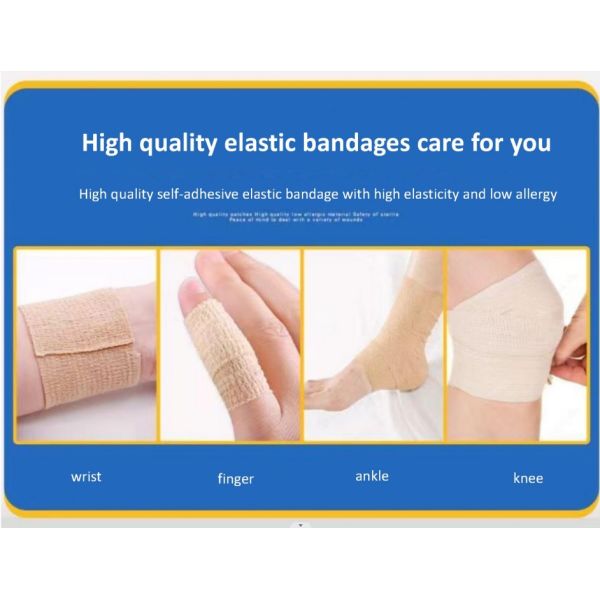 Self Adhesive Tape Protective Bandage ISO 9001 for Safety Standard Sale