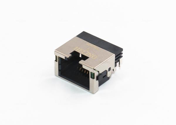 Brass Shielded SMT Low Profile RJ45 Tab Down 8P8C