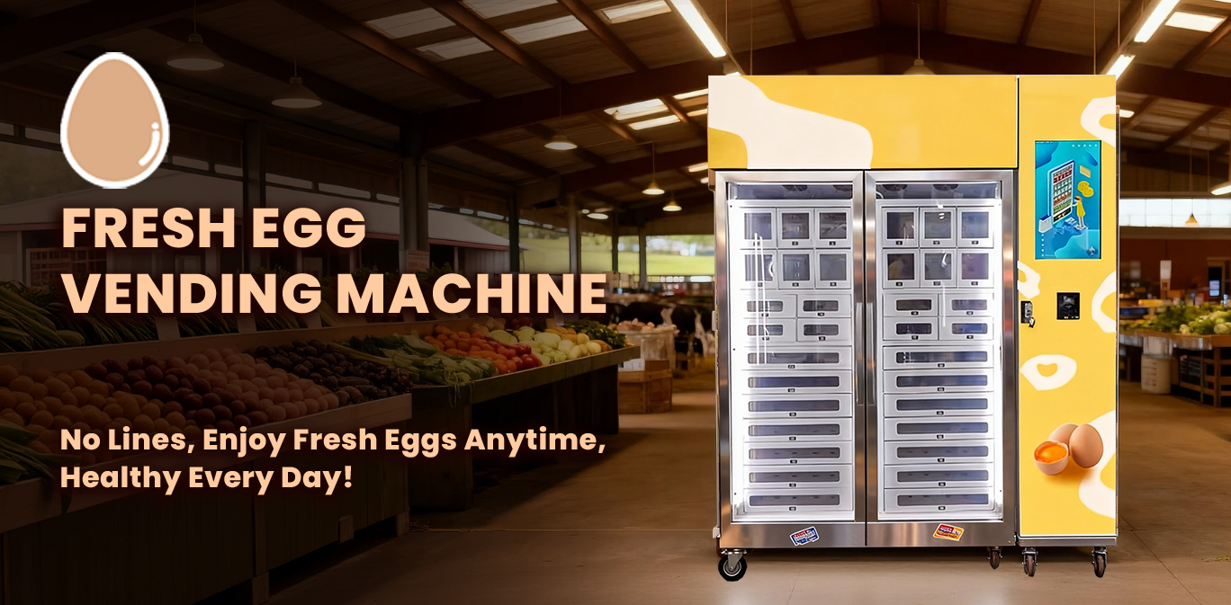 WEIMI Chicken Egg Vending Machine USA With Card Reader and Customizable Lockers for Farms & Shopping Malls