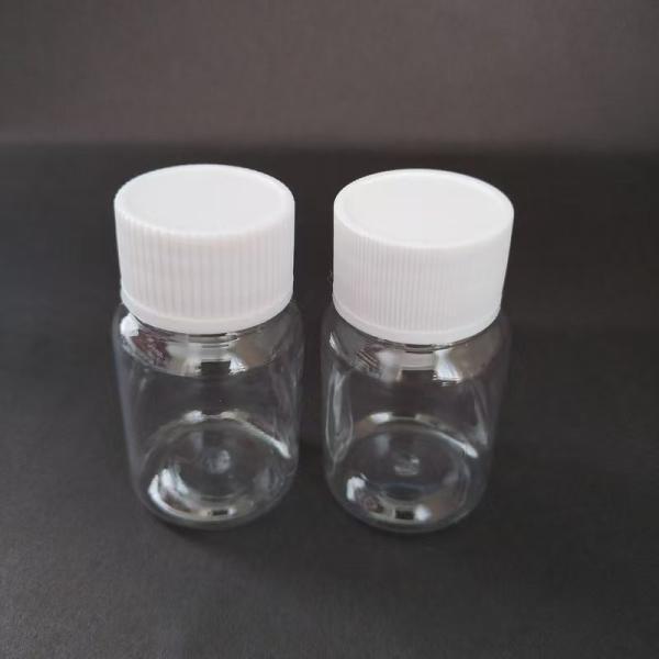 30ml PET Clear Tablet Capsule Pharmaceutical Plastic Packaging Plastic Capsule Bottle With Cap