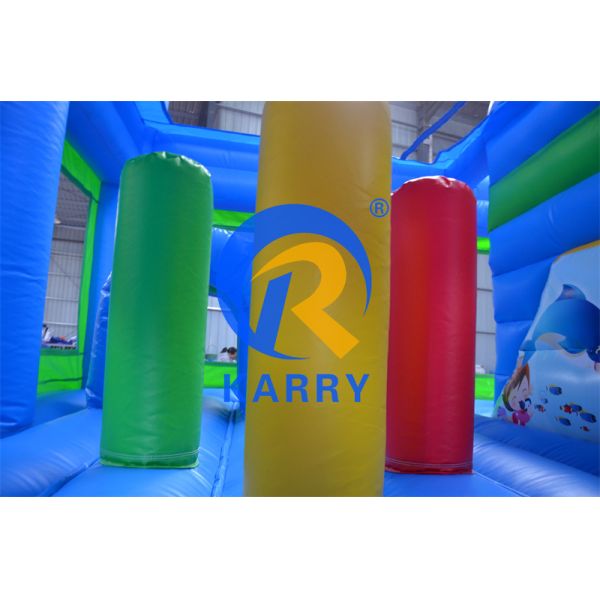2024 16ft Jumping Inflatable Castle Slide Combo with Pool/Inflatable Bouncer Castle