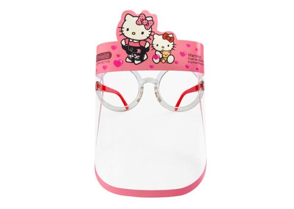 PC Polycarbonate Moveable Face Shield With Spectacle Frame For Kids Glasses