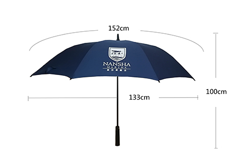 Silver Coated Sun Protection UV Blocking Umbrella 60 Inch Yacht Club Golf Umbrella