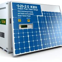 10-20 KWh de puissance de sortie Système de panneaux solaires écologiques pour une énergie solaire domestique écologique et durable