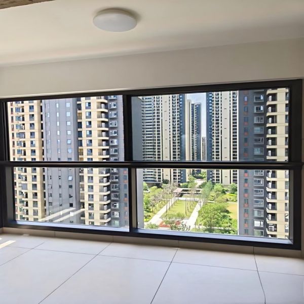 6mm Overlapping Thermal Break Aluminum Sliding Window With Level 8 Air Tightness