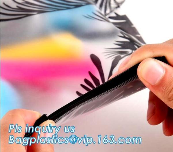 zip lock bags square bottom zipper type plastic bag, k slider plastic toothbrush toothpaste bag with ring hook, zi