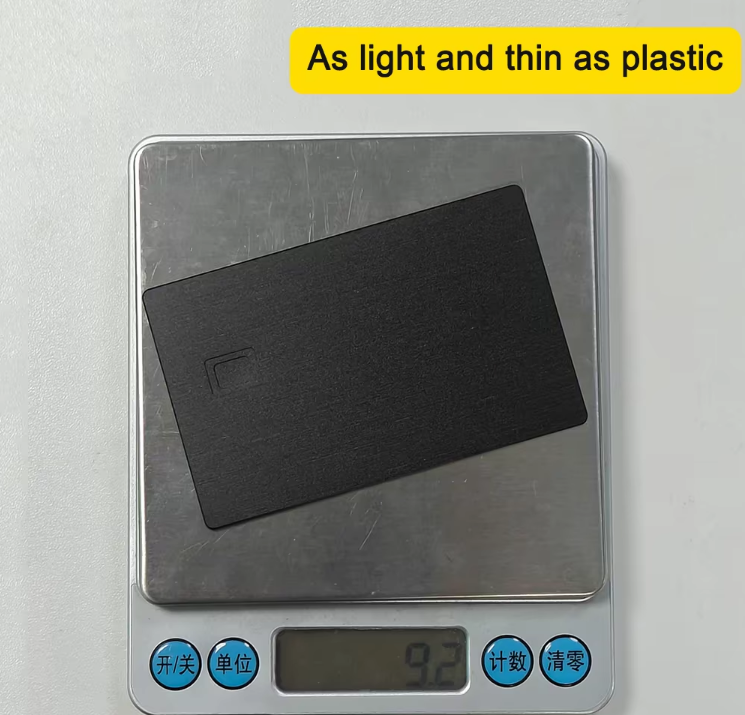 Ready To Ship Anodized DIY Aluminium Brushed Metal Access Control VIP Credit Visa Card For Laser Engraving