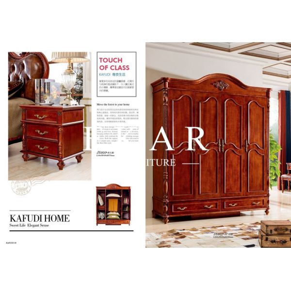 latest 4 door bedroom wardrobe solid wood wardrobe design