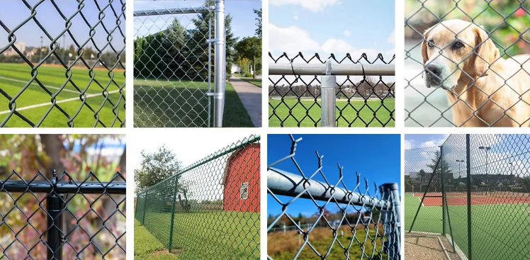 6ft Diamond Powder Coated Temporary Chain Link Fence Diamond Fence