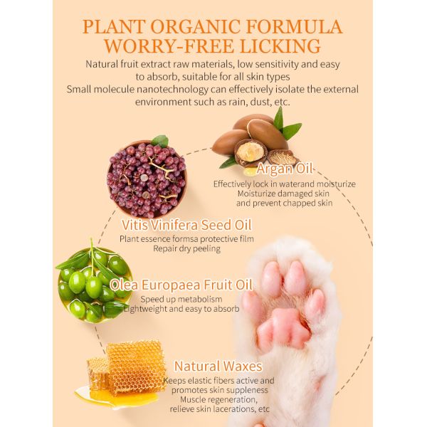 Accesorios personalizados para mascotas Vitamina E Cuidado de las patas del perro