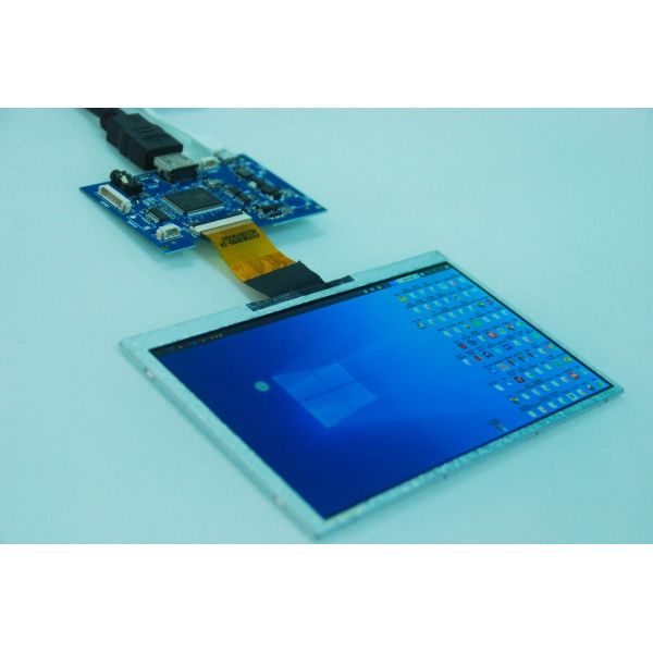 800x480 Pixel HMI Touch Screen Panel , 400cd/M2 7 Inch Tablet Display