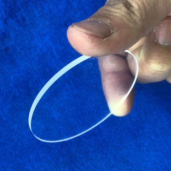 Custom High Temperature Resistant Fused Silica  Square Quartz Glass Sheet Round Quartz Disc
