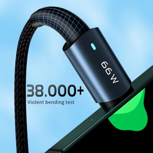 Essager Super Charger USB A To C Data Cable USB2.0 6A PD 66W
