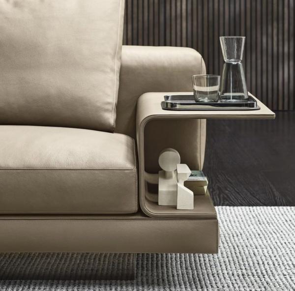 os sofás de couro exclusivos de 3.9x2.2m baixo armam a sala de visitas contemporânea Sectionals de 600mm