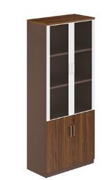 modern office high quality 2 door glass filing cabinet furniture