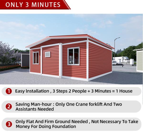 Prefabricated 20ft 30ft 40ft Expandable Portable Building 37sqm Casas Modulares Prefabricadas Modern Design