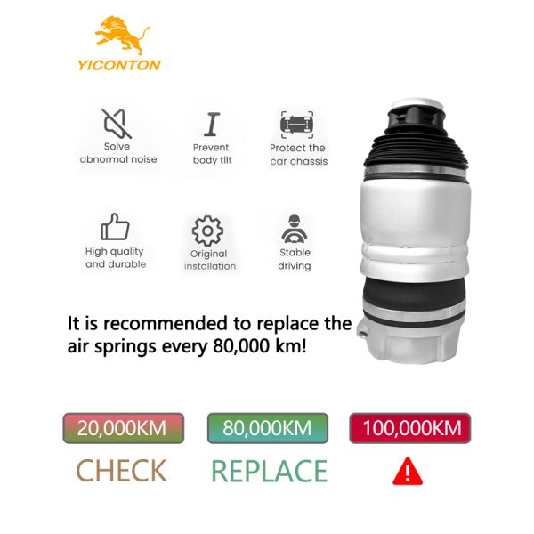 Rear Left Orientation Rubber Steel Suspension Spring For Audi Q7 Porsche Cayenne VW Air Suspension