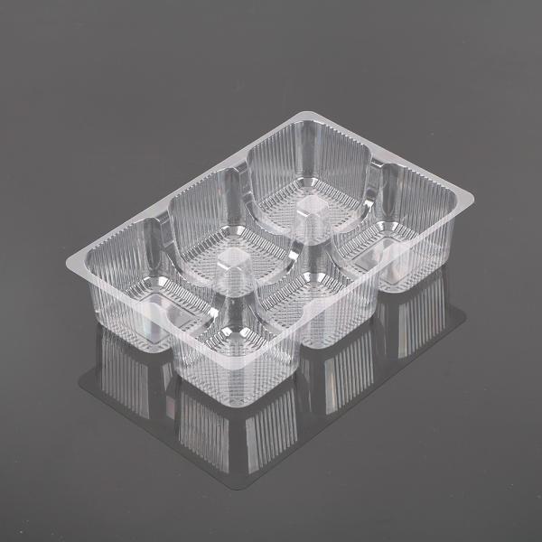 Hengmaster Food Grage Disposable Plastic Biscuit Disposable Snack 6-com PET Tray