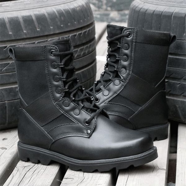 Outdoor 07 Microfiber Leather Army Basic Boots Wear Resistant Waterproof