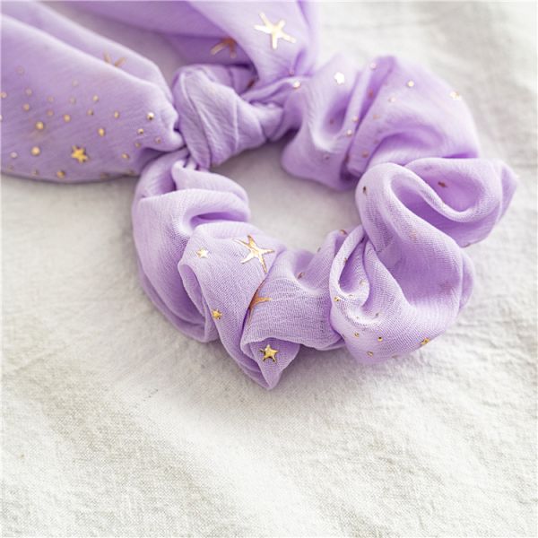 Spring/summer red chiffon moon star Arabia streamer large coil hair accessories cross border hair - free lady tie hair