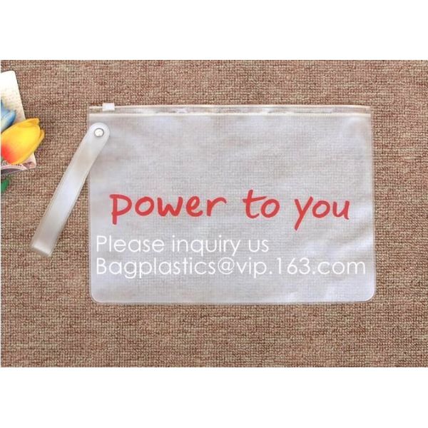 Eco-Friendly Transparent Soft EVA Plastic Cosmetic Packaging Bags With Zipper Top,EVA Plastic Durable Cosmetic Bagease